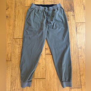 Men's ABC air sage green Jogger Pants with Elastic Waist